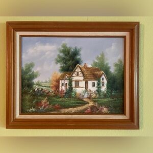 Oil painting Artist Martin Villageview